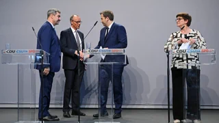 Union und SPD präsentieren ihren Koalitionsvertrag