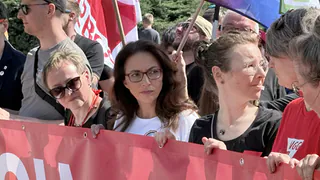 DGB-Vorsitzende Fahimi fordert "Tarifwende" im Osten