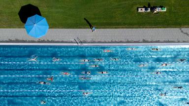 Von 30 Grad geht's steil bergab