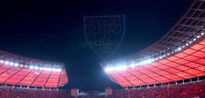 Wie nach dem Pokalfinale die Bilder an den Berliner Nachthimmel kamen