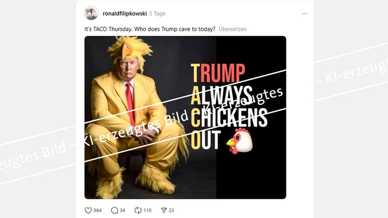 "Nimm das, TACO-Man!"