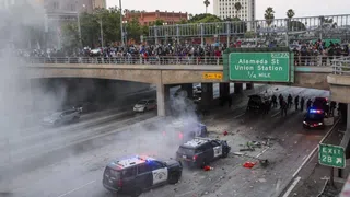 Ausschreitungen bei Demonstrationen in Los Angeles