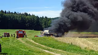 Immer wieder Brände von Landmaschinen