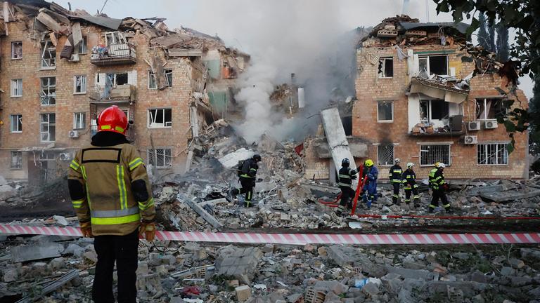 Mindestens 14 Tote bei Angriffen auf Kiew