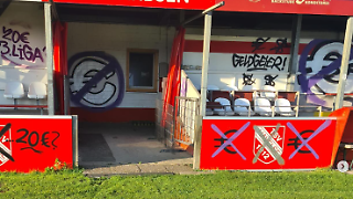 Stadion von Drittliga-Klub in der Nacht verwüstet