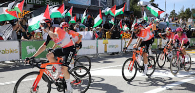 Straßenblockade – Erneut stören propalästinensische Aktivisten die Vuelta