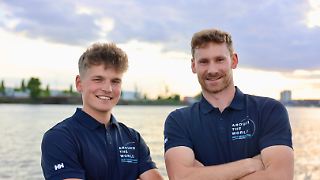 Deutschem Duo fehlt nach einem Monat auf See nur eine Minute