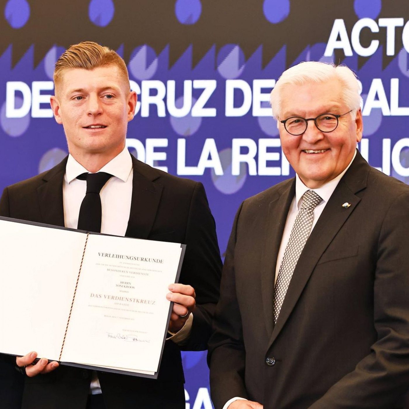 Toni Kroos erhält das Bundesverdienstkreuz