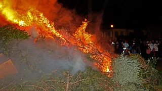 Weihnachtsbaum verbrennen: Hier feiert Sachsen Knut-Feste am Wochenende