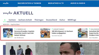 Ihre Meinung z&auml;hlt: Helfen Sie uns, MDR AKTUELL zu verbessern